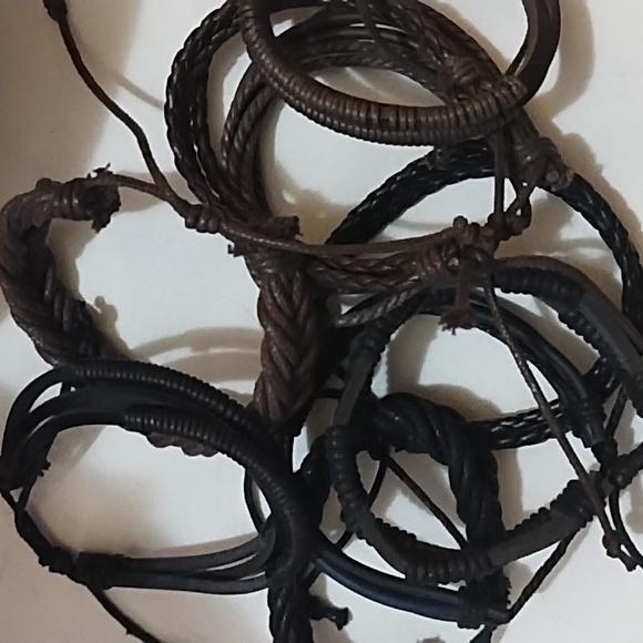 Pick 5 Men's Leather/Cord bracelets. - Picture 10 of 10